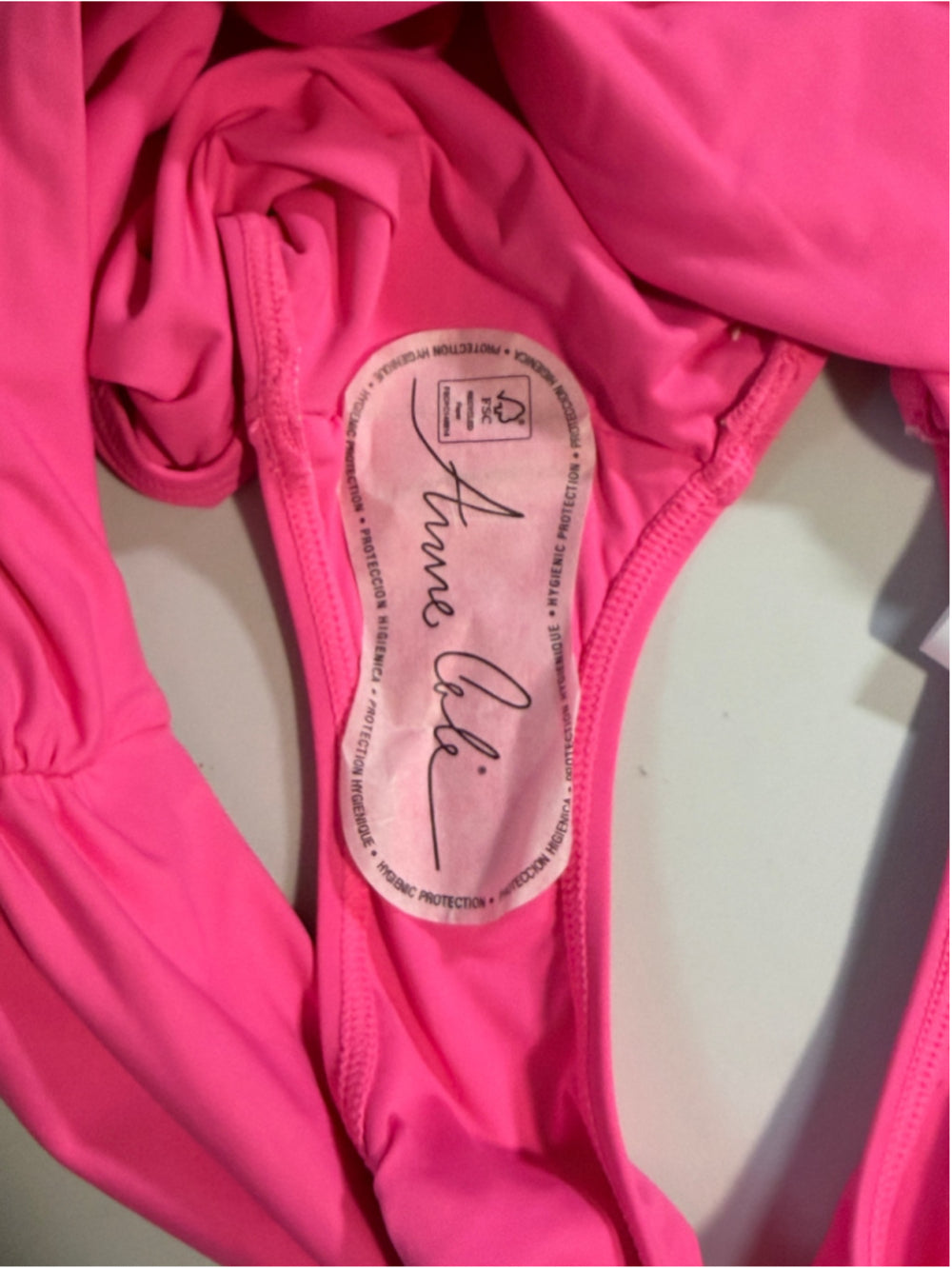 Anne Cole Extra Large Hot Pink High-Waist Bikini Bottoms NWT