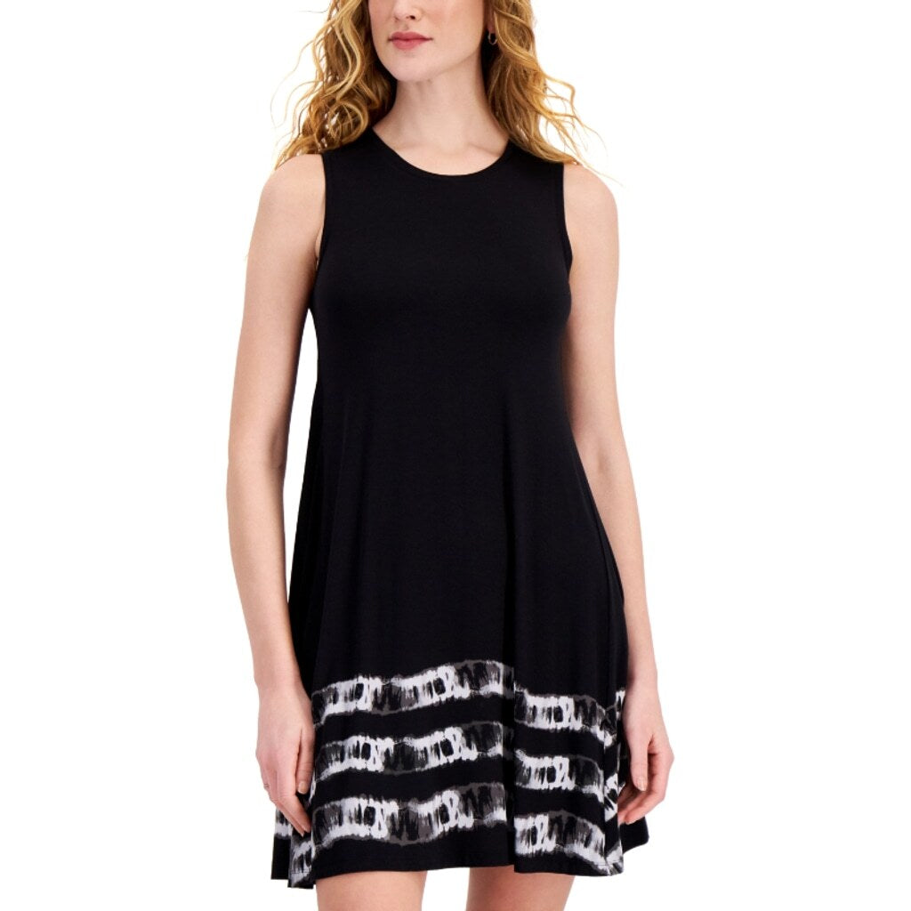 Style & Co Petite Tie-Dye Sleeveless A-Line Dress NWT
