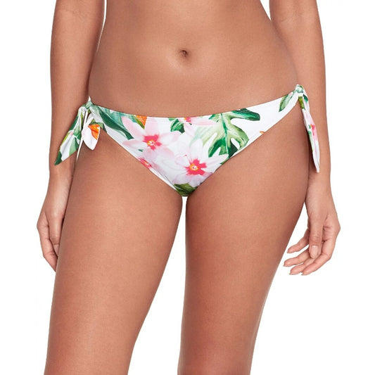 Ralph Lauren Women's 8 Side-Tie White Floral-Print Hipster Bikini Bottoms NWT