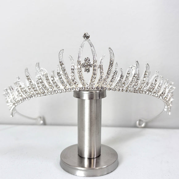 Silver Frost Elegance Crystal Bridal, Wedding & Pageant Tiara / Crown NWT