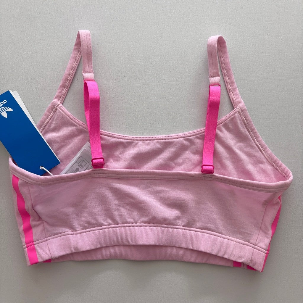 Adidas Women's Size Small Pink Comfort Flex Cotton Scoop Bralette NWT