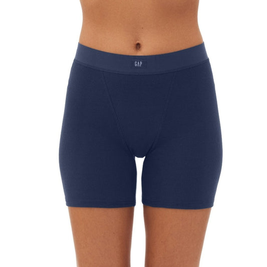 GAP GapBody Women's Medium Navy Logo Comfort High-Waist Shorts / Boxers NWT