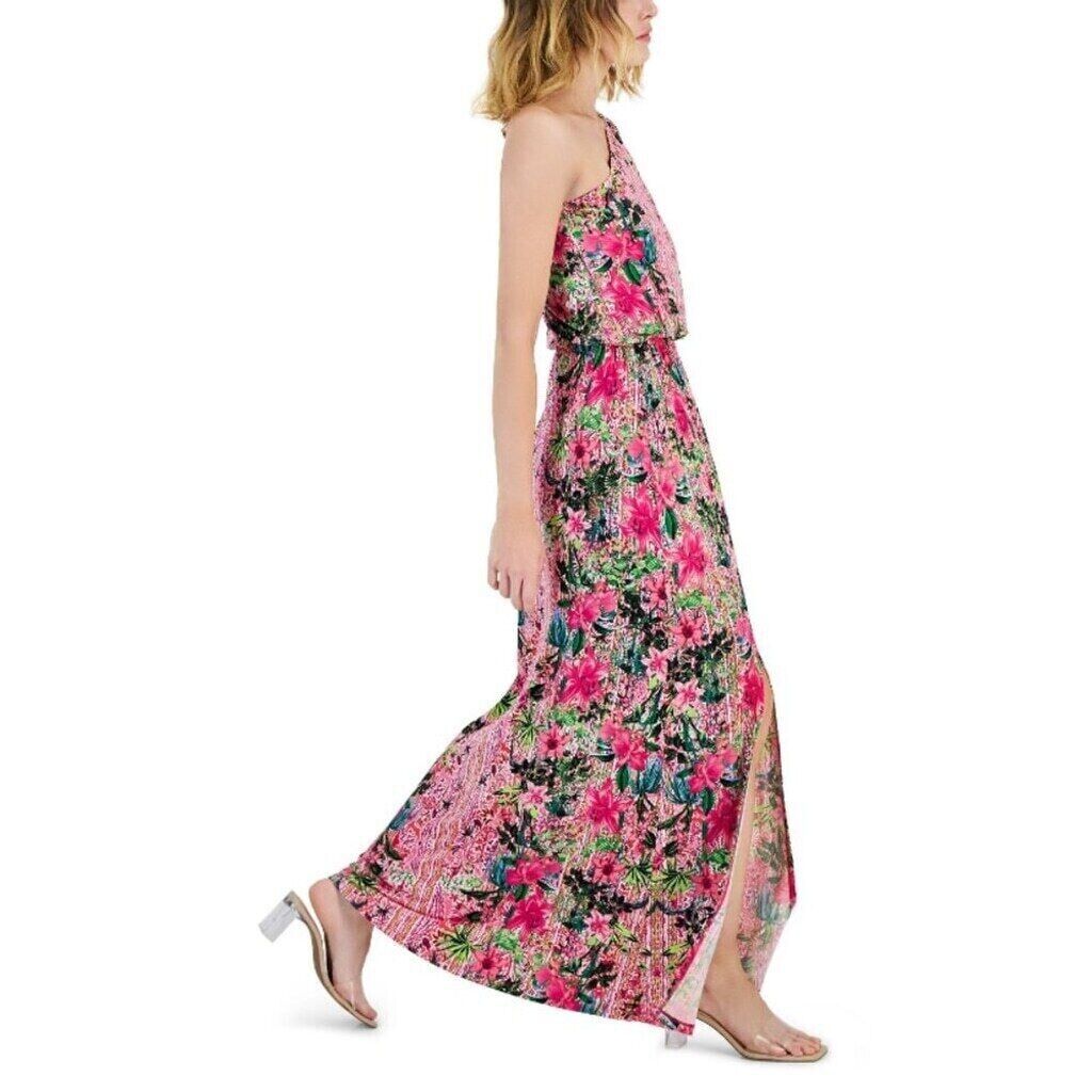 I.N.C. International Concepts Women's One-Shoulder Printed Maxi Dress NWT.