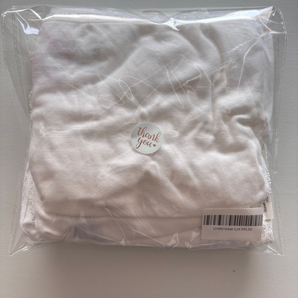Charter Club Women's XXL 100% Cotton 3 Pack of White Brief Underwear NWT L30