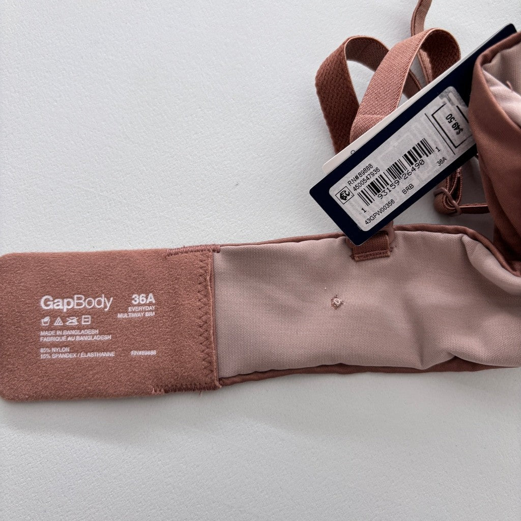 GAP GapBody Women's Size 36A Bronze Everyday Essentials Multi-Way Bra NWT (SNAG)