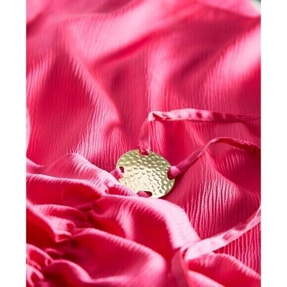 I.N.C. International Concepts Ruched Pink Halter Dress NWT