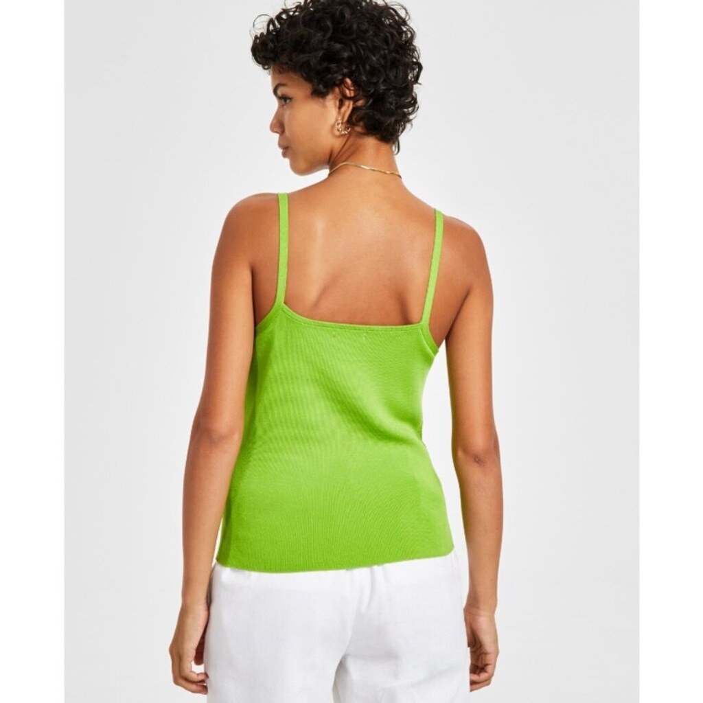 Bar III Women's Size XXL Green Apple Ribbed Sweater Camisole NWT