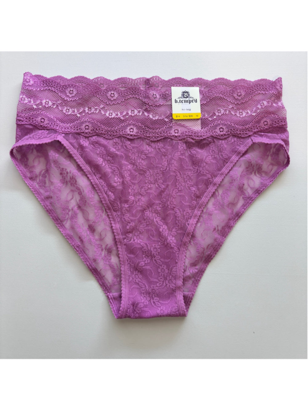 B.tempt'd Women's Size Small Set of 3 Lace High-Leg Underwear NWT S53