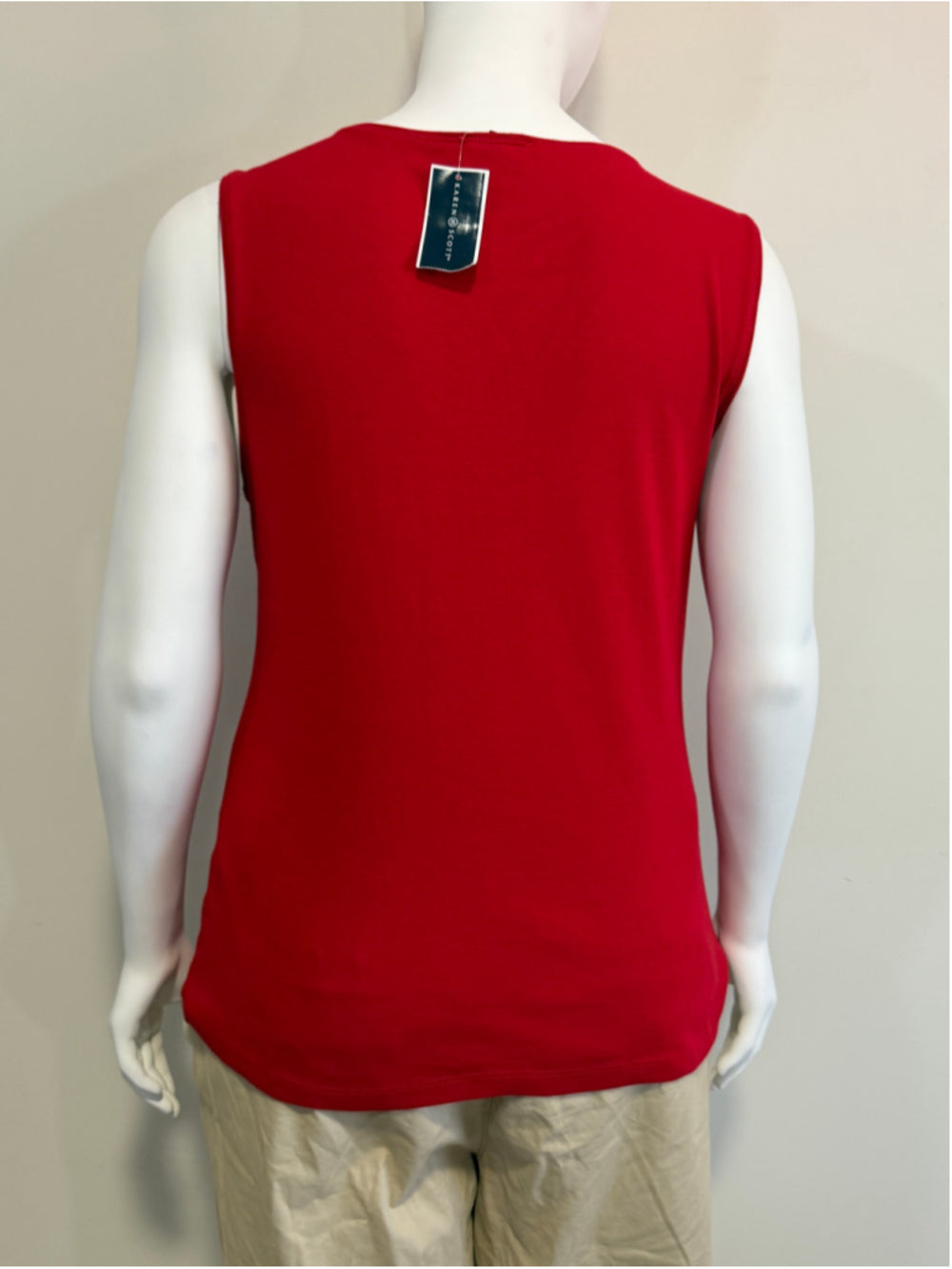 Karen Scott Size XXL Red 100% Cotton Sleeveless Tank Top NWT
