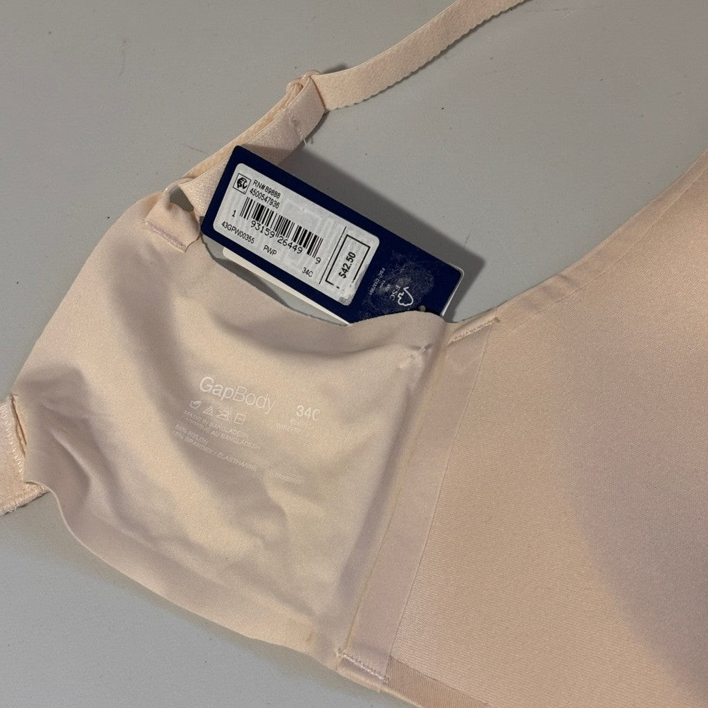GAP GapBody Women's Nude Pink Everyday Essentials Wireless Bra NWT