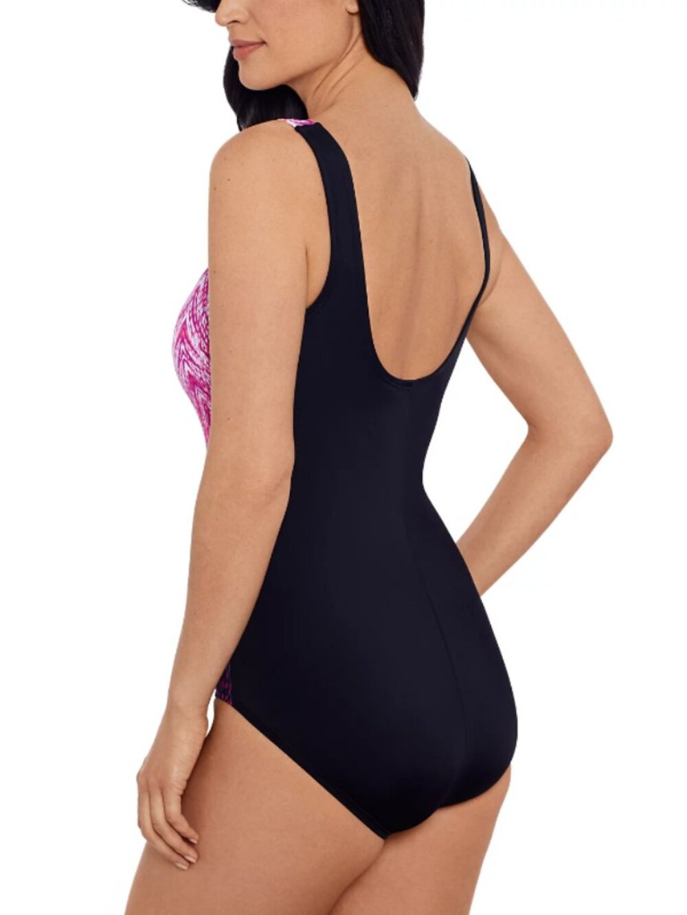 Swim Solutions Women's 8 Sport Coral Pink Ombre One Piece Swimsuit NWT