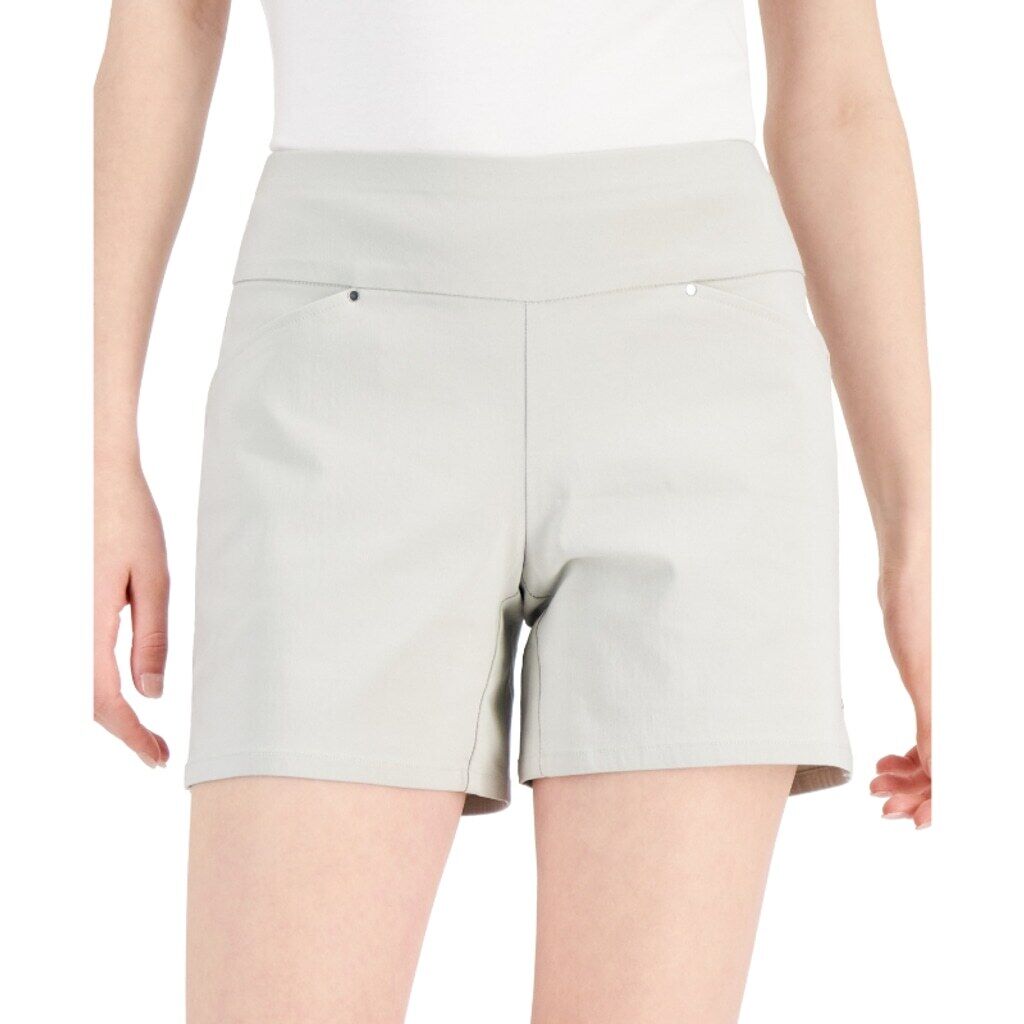 INC International Concepts Women's 16 Tan Mid-Rise Pull-On Shorts NWT