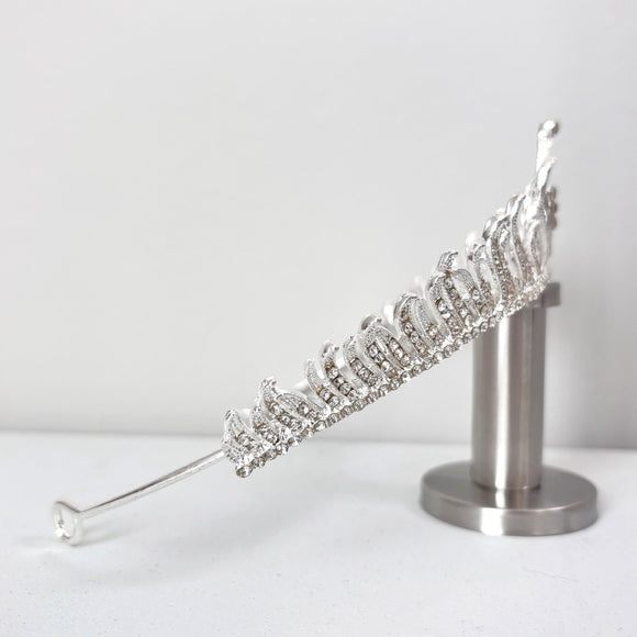 Silver Frost Elegance Crystal Bridal, Wedding & Pageant Tiara / Crown NWT