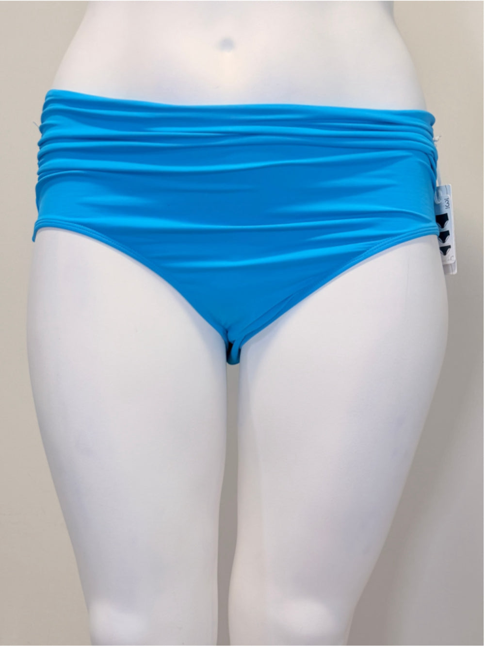 Anne Cole Women's Plus Size 16W Bright Blue High-Waist Bikini Bottoms NWT