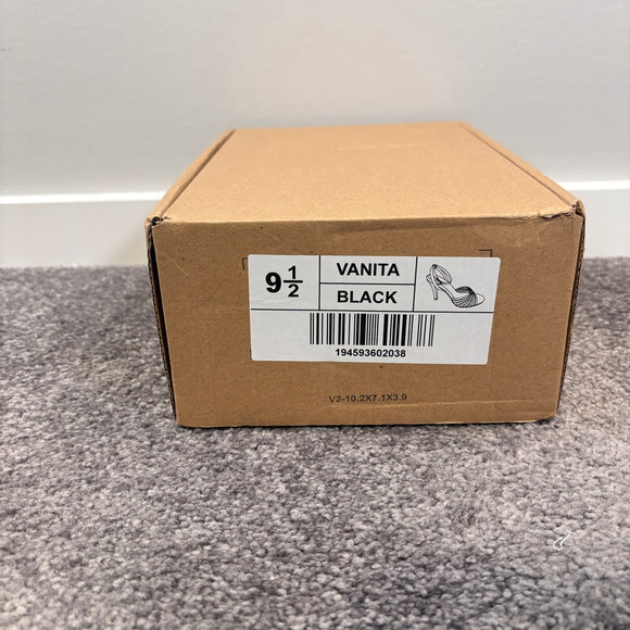 Journee Collection Women's 9.5 Black Vanita Stiletto Heeled Dress Shoes NIB