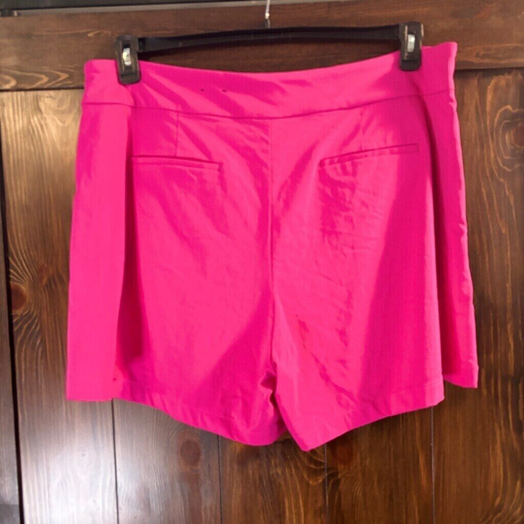 I.N.C. International Concepts Women's Hot Pink High-Rise Pleated Shorts NWT