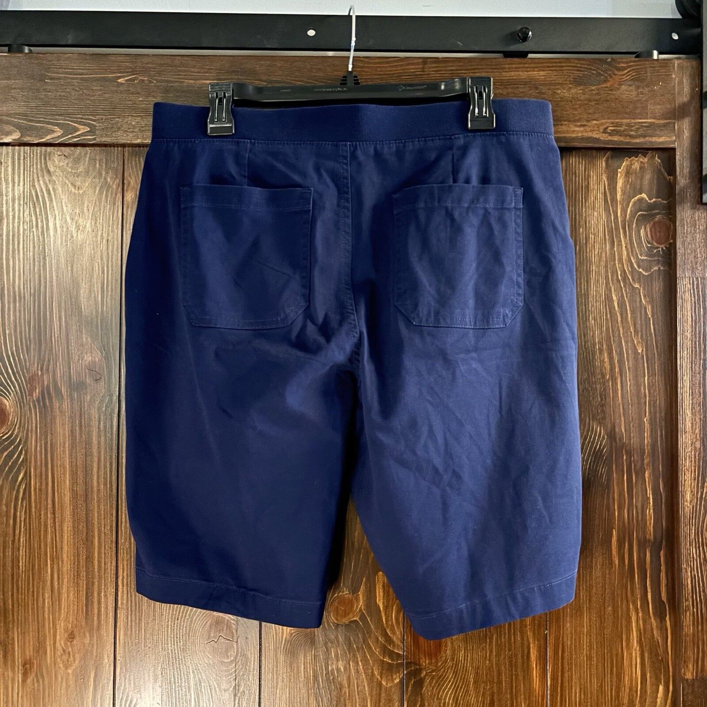 Karen Scott Women's Mid Rise Stretch-Waist Navy Casual Shorts NWT