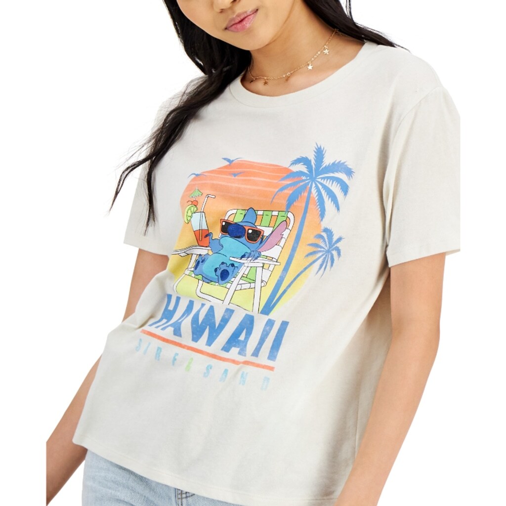 Disney Juniors' XS Lilo & Stitch Hawaii Graphic Casual T-Shirt NWT