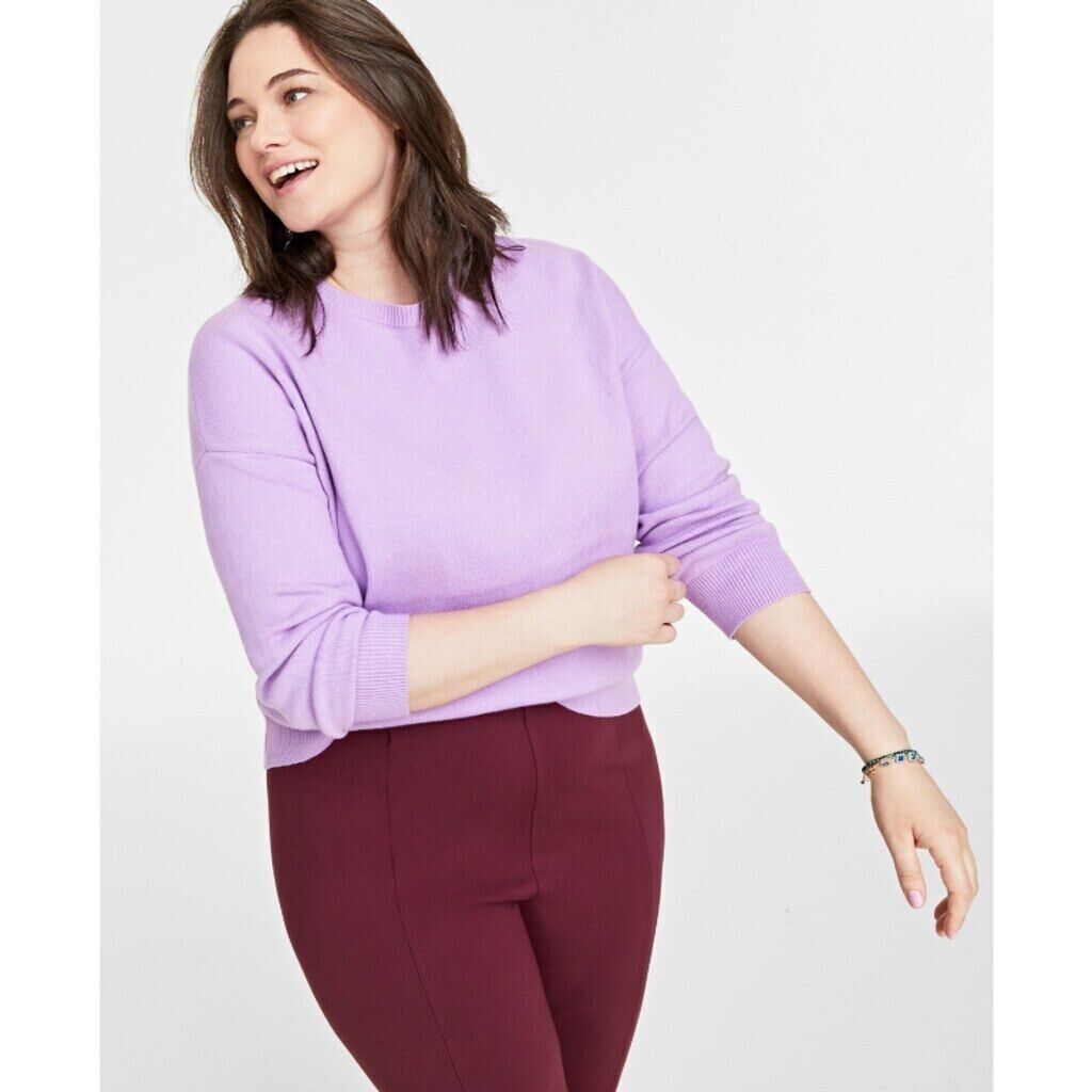 ON 34TH Plus Size Lilac Purple Super Soft Crewneck Sweater NWT