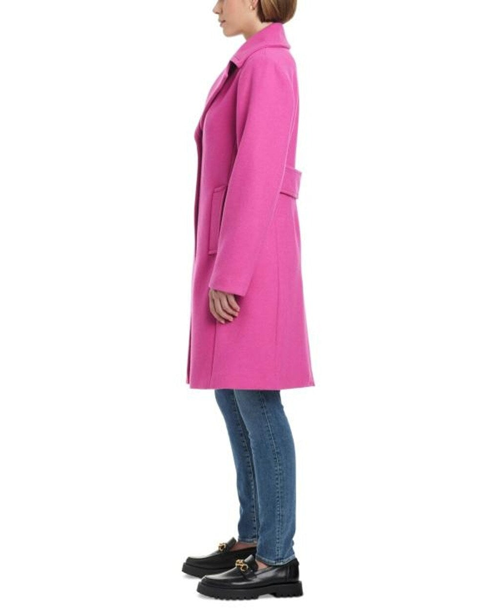 Kate Spade Women's XS Wool Marker Pink Single-Breasted Coat NWT but Damaged