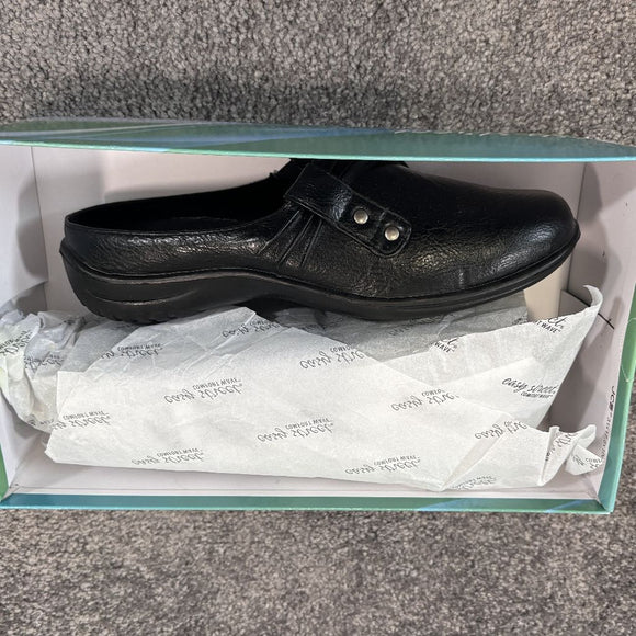 Easy Street Women's Size 10W Black Holly Comfort Mules / Shoes NIB