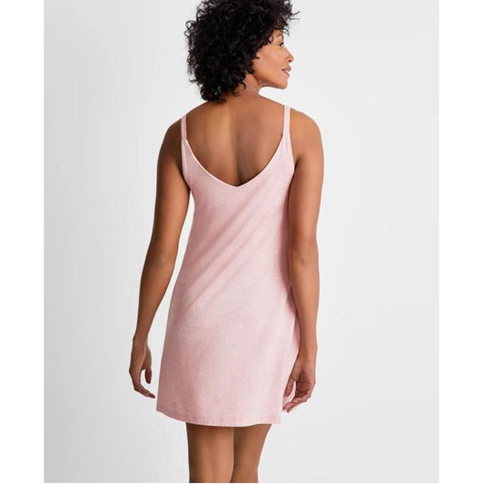 State of Day Women's Pink Super Soft Knit Solid Tank Chemise / Pajama Dress NWT