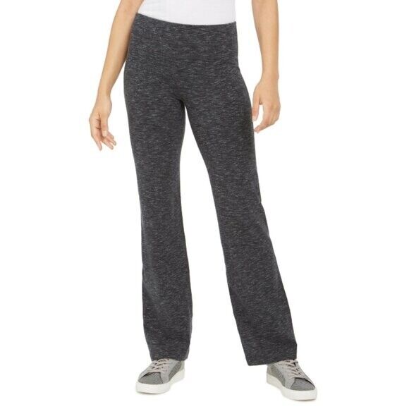 ID Ideology Petite Small Dark Grey Stretchy Flare Leg Athletic Pants NWT.
