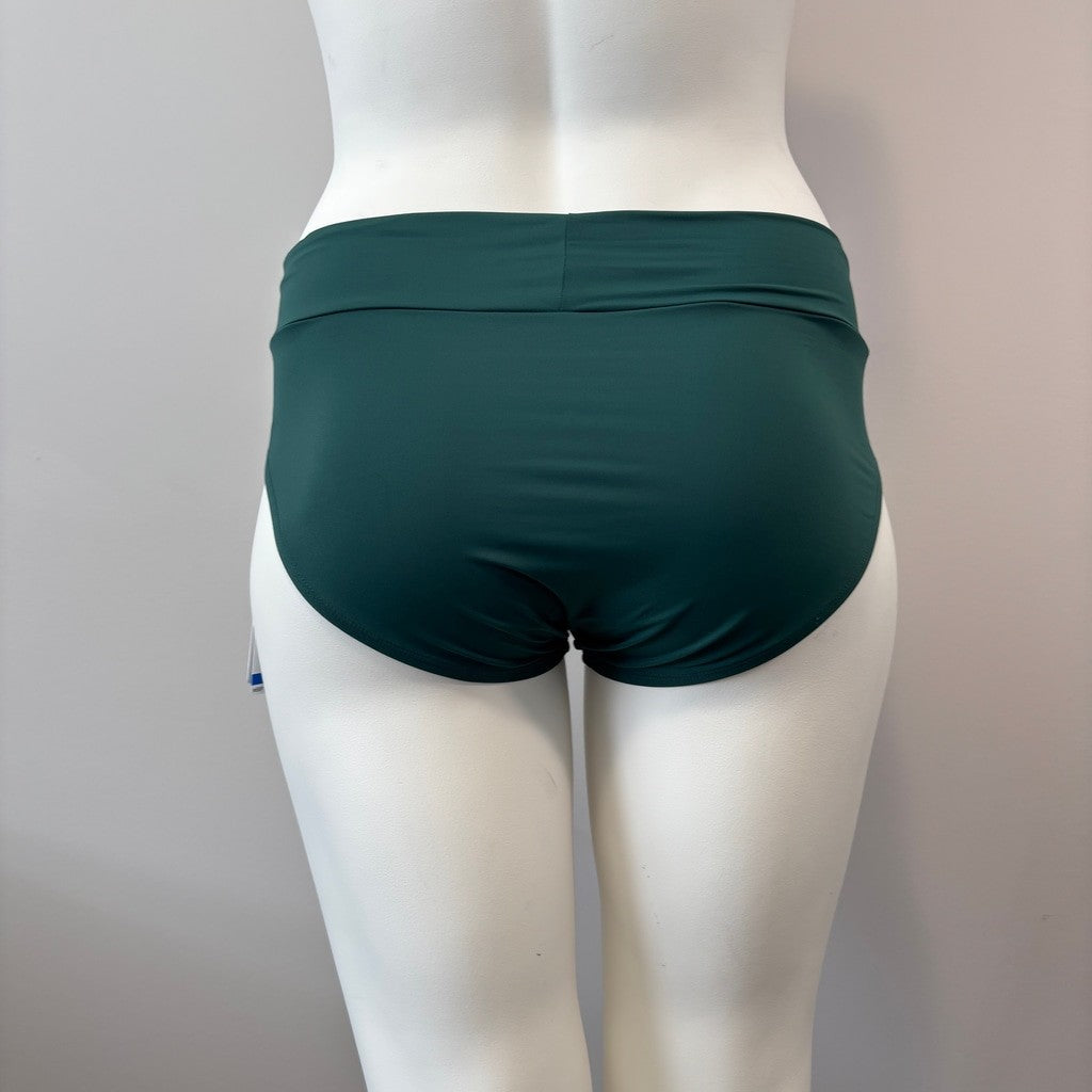 Coco Reef Women's Extra Large Forest Green V-Waist Crossover Bikini Bottoms NWT