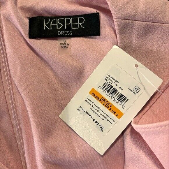 KASPER Women's Flutter-Sleeve Pink Sheath Dress NWT
