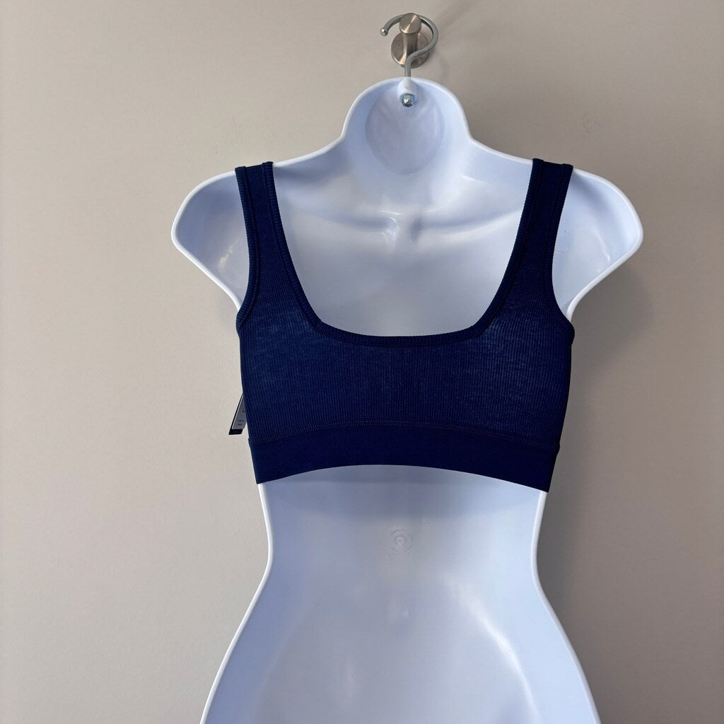 GAP GapBody Women's Extra Small Navy Logo Comfort Bralette / Sports Bra NWT