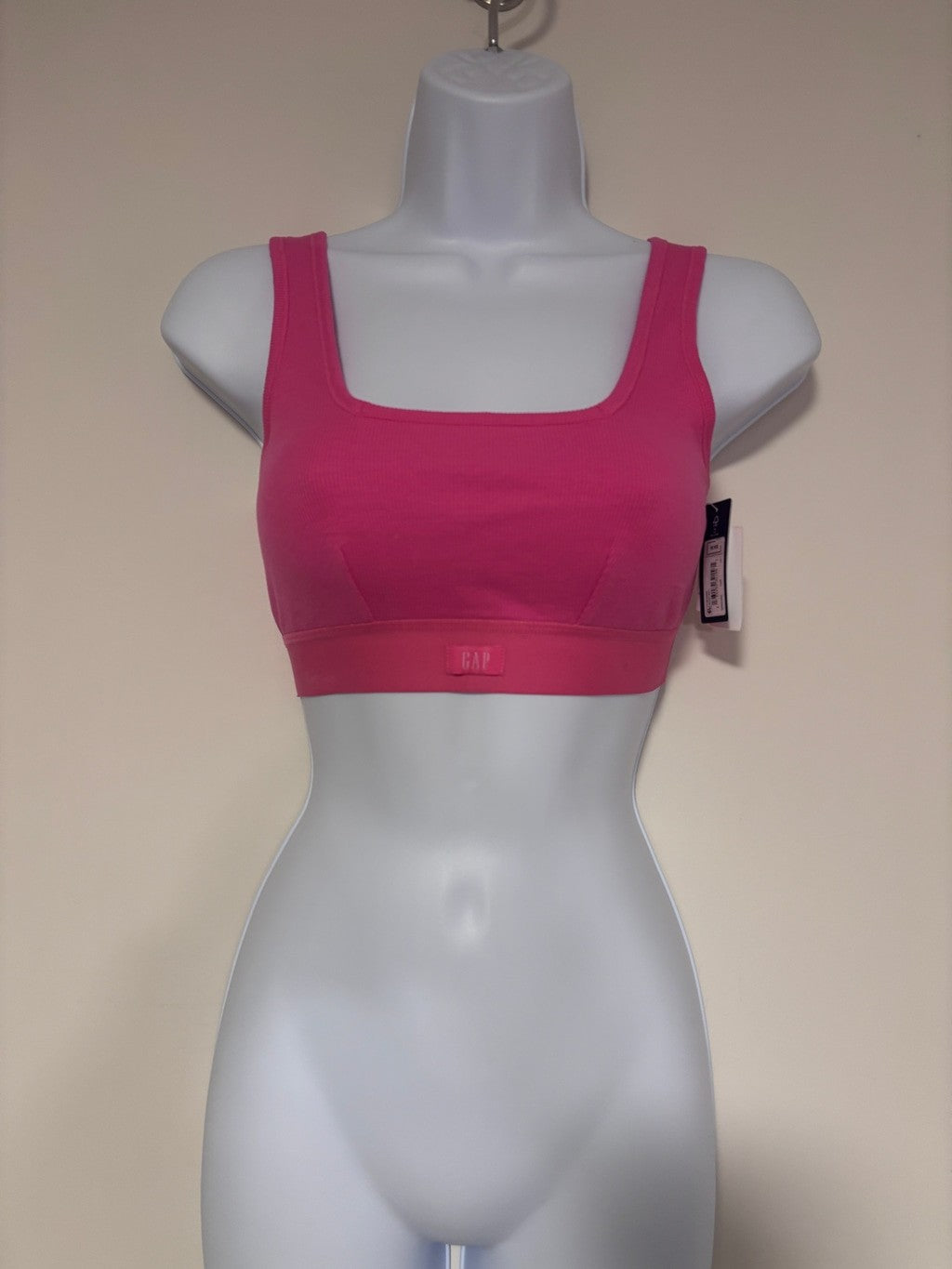 GAP GapBody Size Extra Small Pink Cotton Ribbed Comfort Bralette NWT