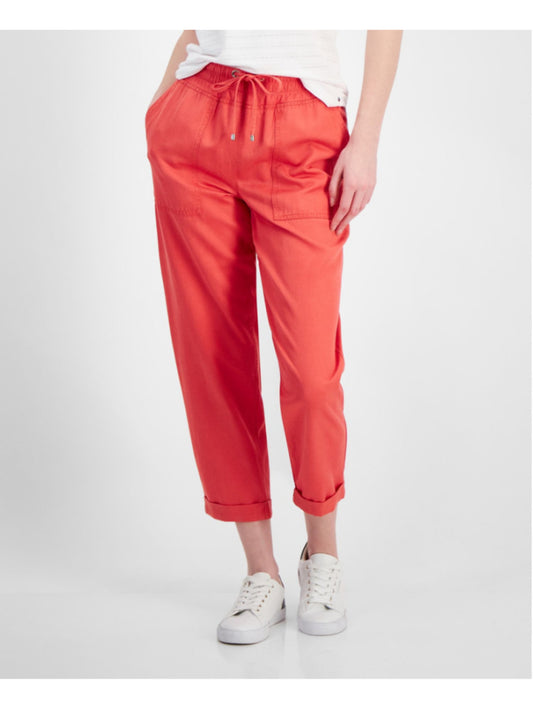 Tommy Hilfiger Women's XL Coral Rise Cuffed Twill Drawstring Pants NWT