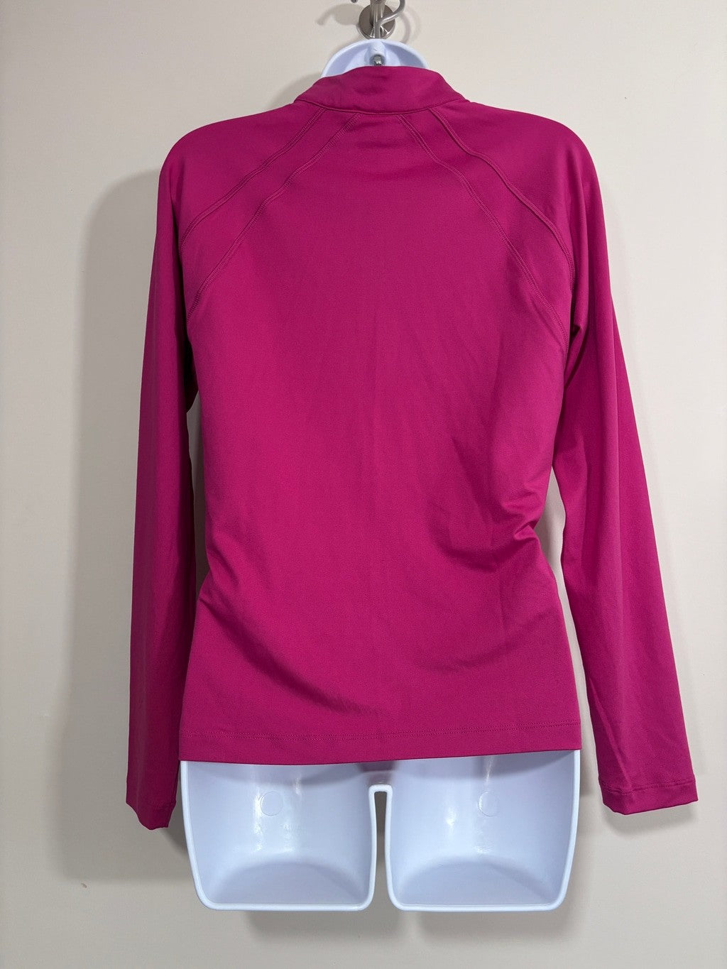 Reebok ID Performance Size XS 1/4 Zip Hot Pink Workout Top NWT