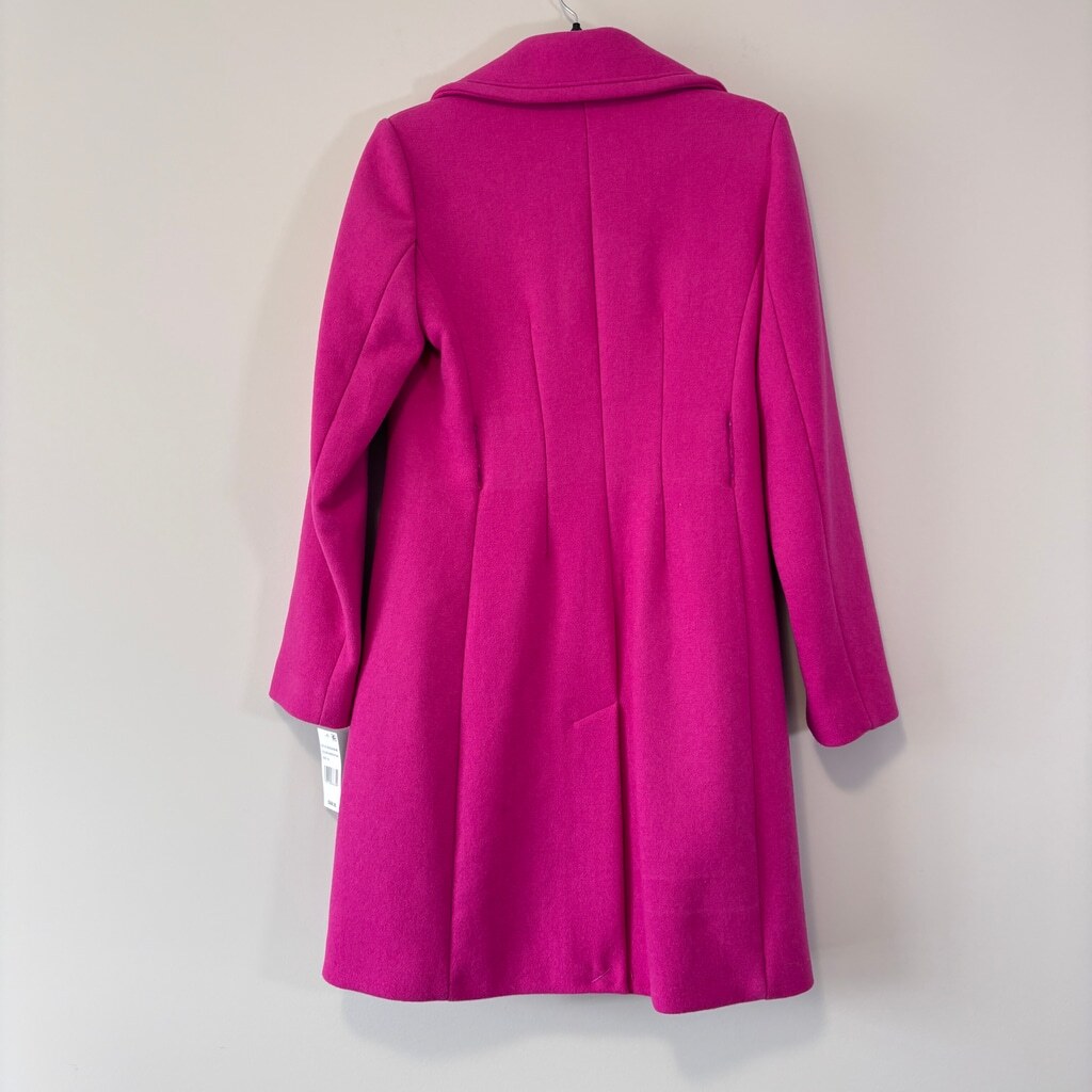 Kate Spade Women's XS Wool Marker Pink Single-Breasted Coat NWT but Damaged