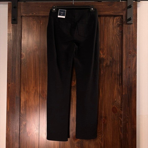 Karen Scott Petite Small Black Comfort Stretchy Pull-On Pants NWT