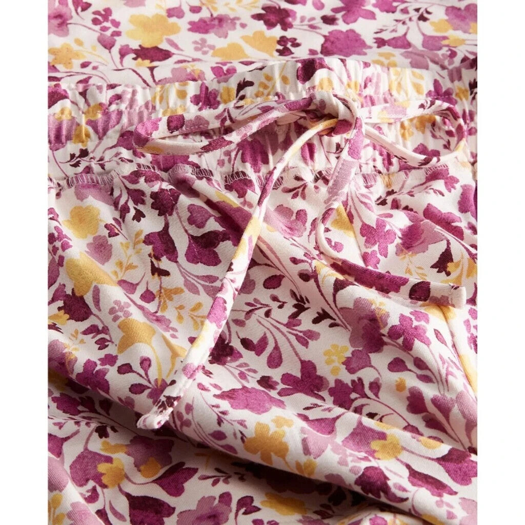 State of Day Women's Pink Floral Soft Jogger Pajama Pants NWT