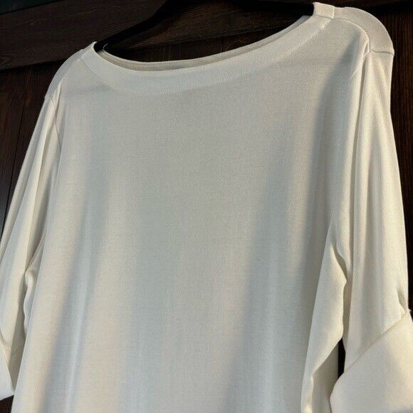 Karen Scott Plus Size 0X Cotton Elbow-Sleeve Top NWT