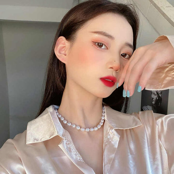 Grand Faux Pearl Choker Necklace Women’s Jewelry Accessory NWT