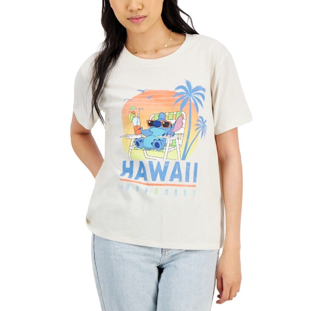 Disney Juniors' XS Lilo & Stitch Hawaii Graphic Casual T-Shirt NWT