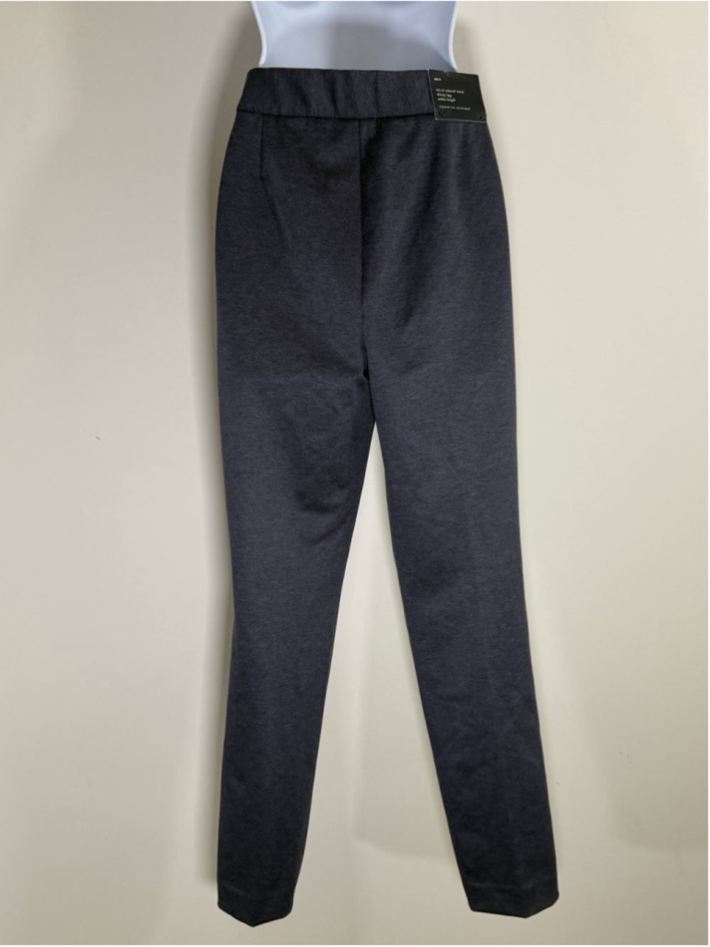 Tommy Hilfiger Size 4 Navy Blue Mid-Rise Pintucked Front Ankle Dress Pants NWT