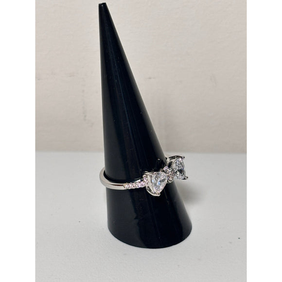 Gorgeous & Sparkly Bow Ring with Cubic Zirconia Accents NWT