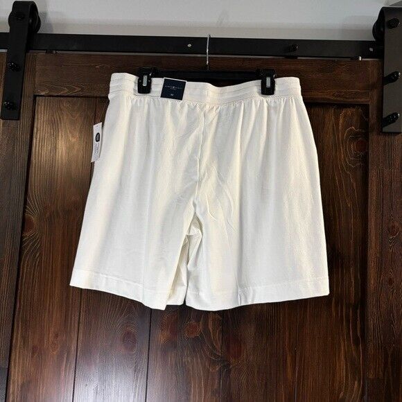 Karen Scott Pull-On Stretchy Elastic Waist Knit Casual White Shorts NWT