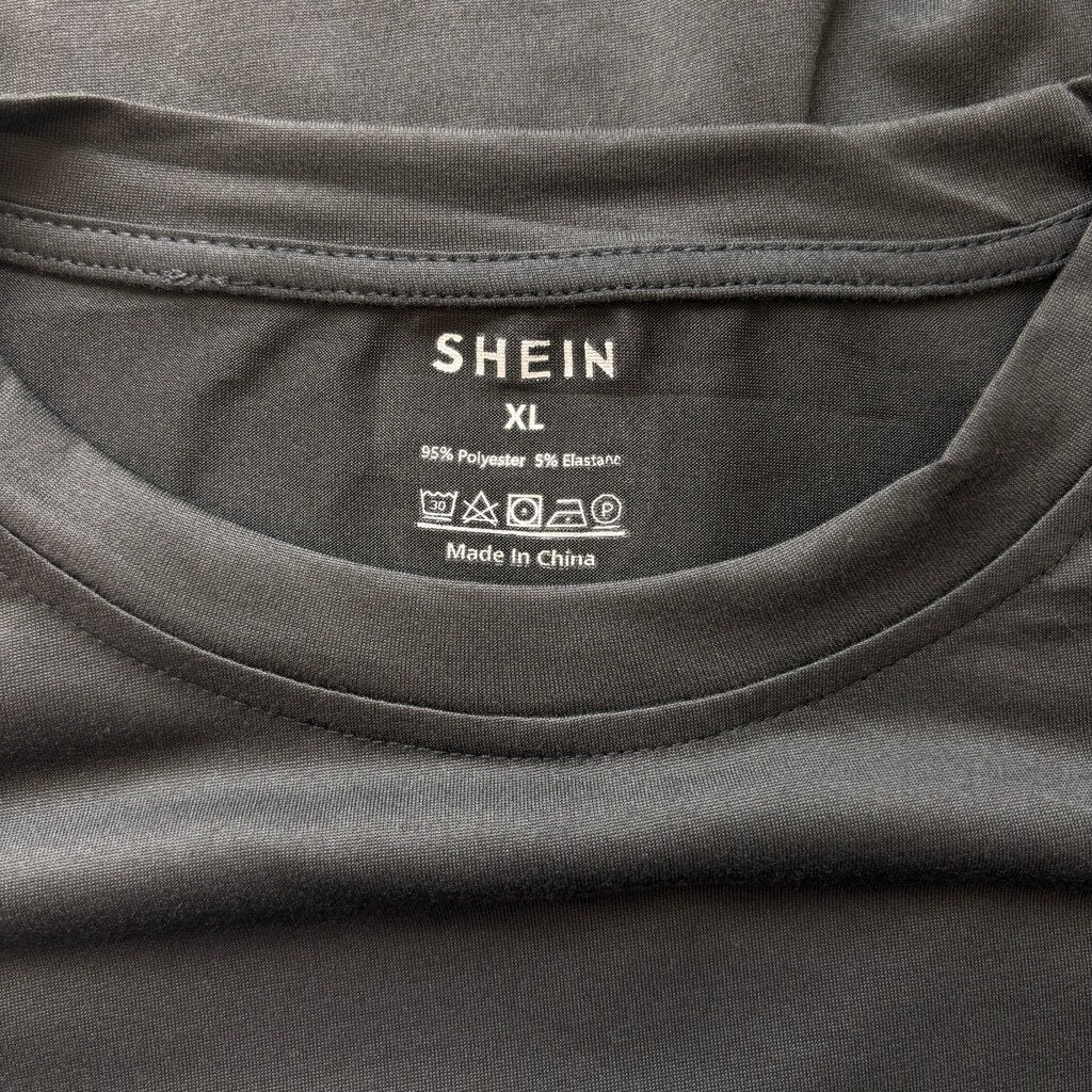 SHEIN Men's Black Paris Graphic Short Sleeve T-Shirt Casual Streetwear NIB