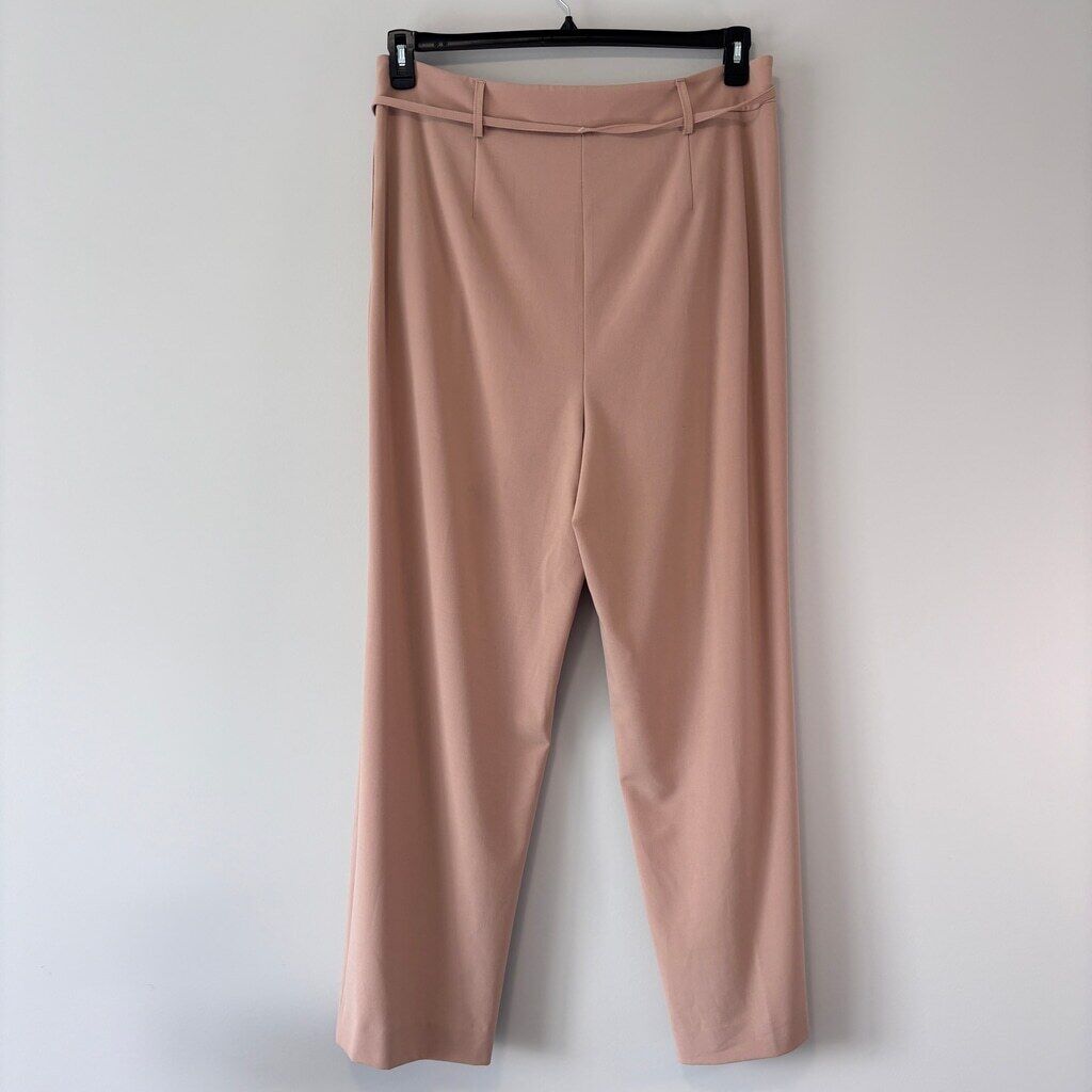 Bar III Women's Size 16 Beige Pleated High-Rise Wide-Leg Dress Pants NWT