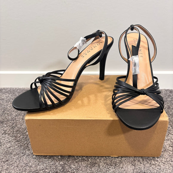 Journee Collection Women's 9.5 Black Vanita Stiletto Heeled Dress Shoes NIB