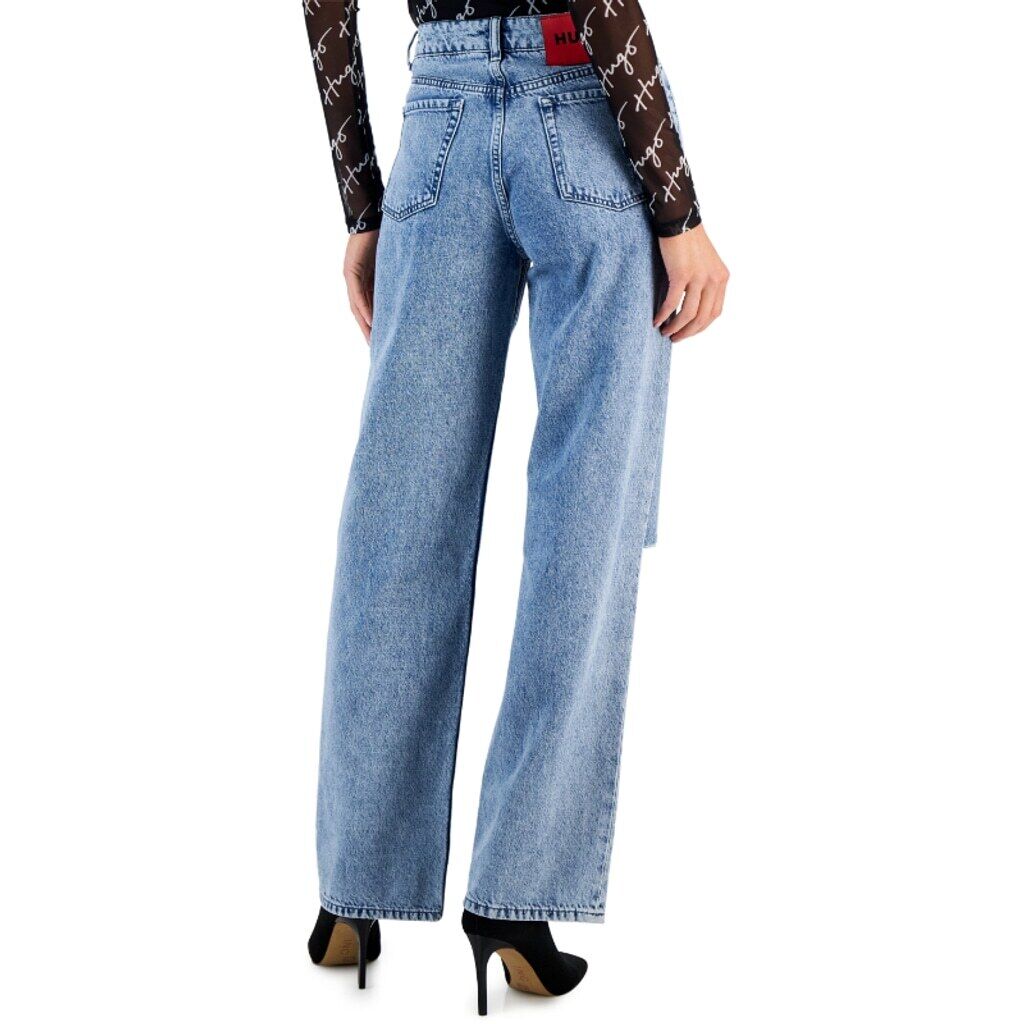 HUGO Boss Women's Size 25 Ripped Light-Wash High-Rise Denim Jeans NWT
