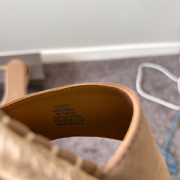 Style & Co Women's 9 Brown Peggy Ankle-Strap Espadrille Flat Sandals NIB