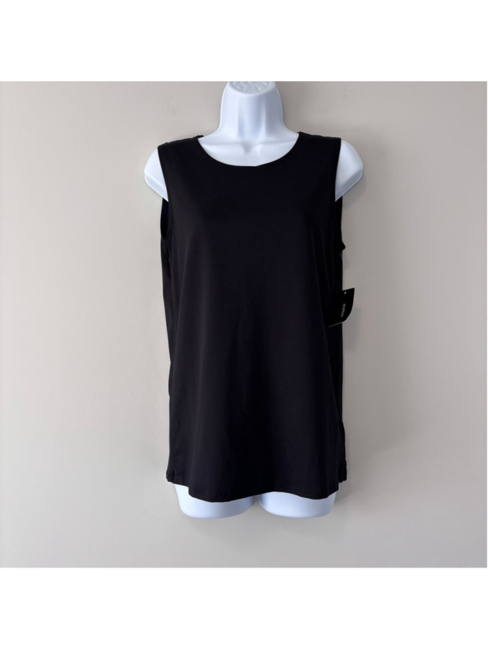 Alfani Women's Large Black Sleeveless Scoop-Neck Layering Tank Top NWT