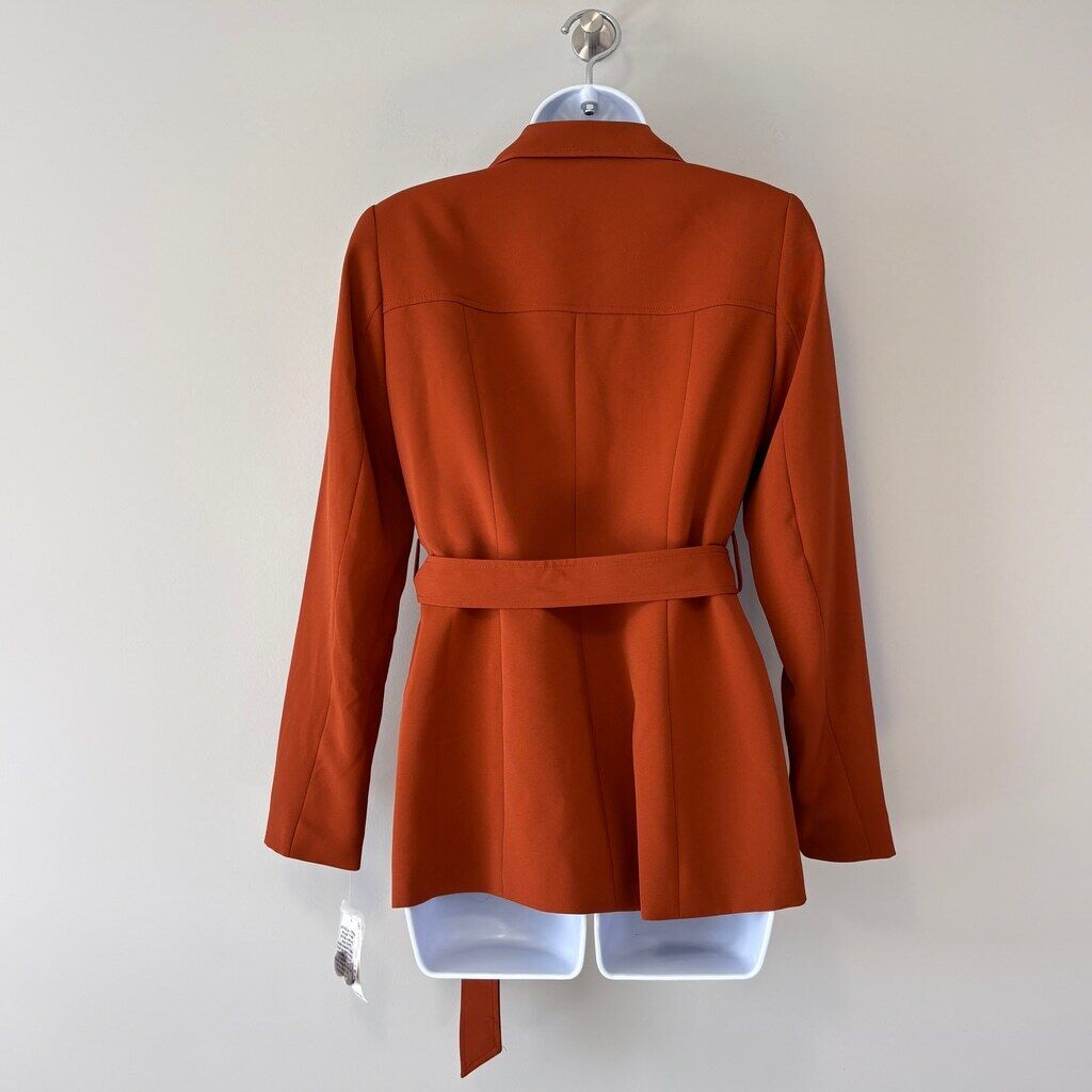 Bar III Women's Size XXS Brown Belted Safari Cargo-Pocket Jacket NWT