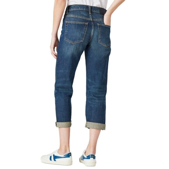Lucky Brand Women's Size 8 Mid Rise Cuffed Mom Jeans NWT